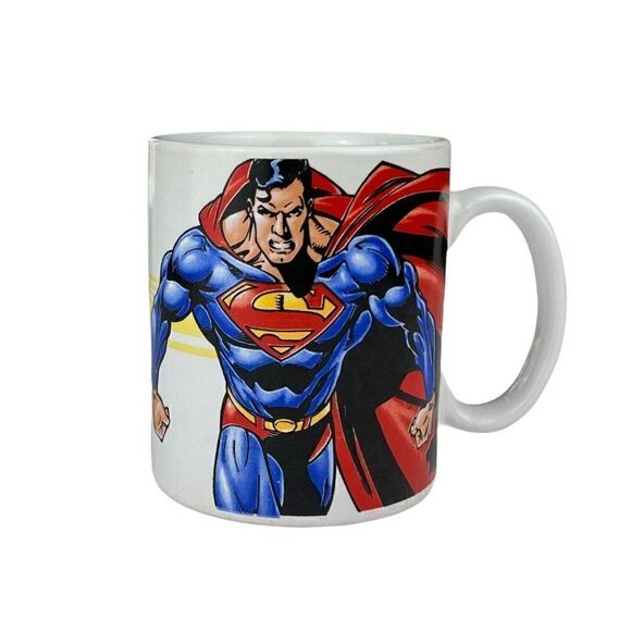 Superman DC Comics 12 oz Coffee Mug Superhero Man of Steel - Picture 1 of 5